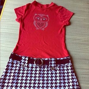 Girls casual crew neck dress